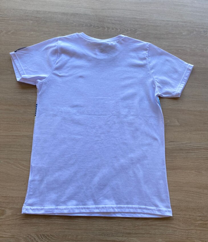 fernandaramoskids com br Camiseta Infantil Masculina Feel The Sound Branca 2