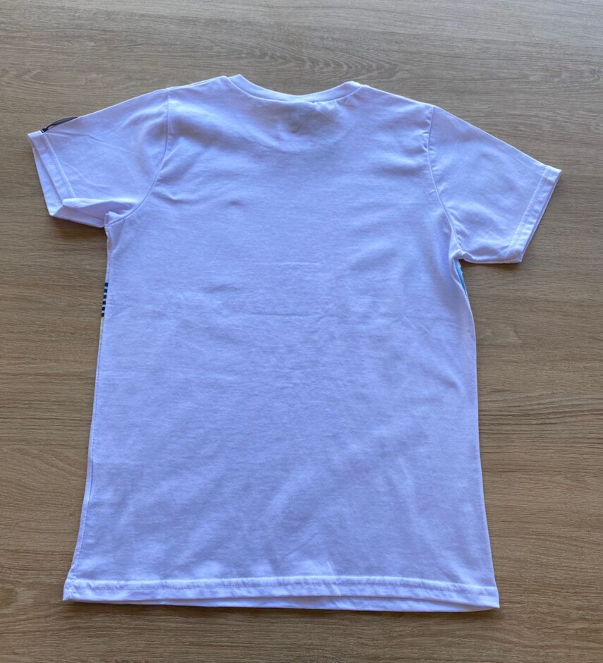 fernandaramoskids com br Camiseta Infantil Masculina Feel The Sound Branca 2