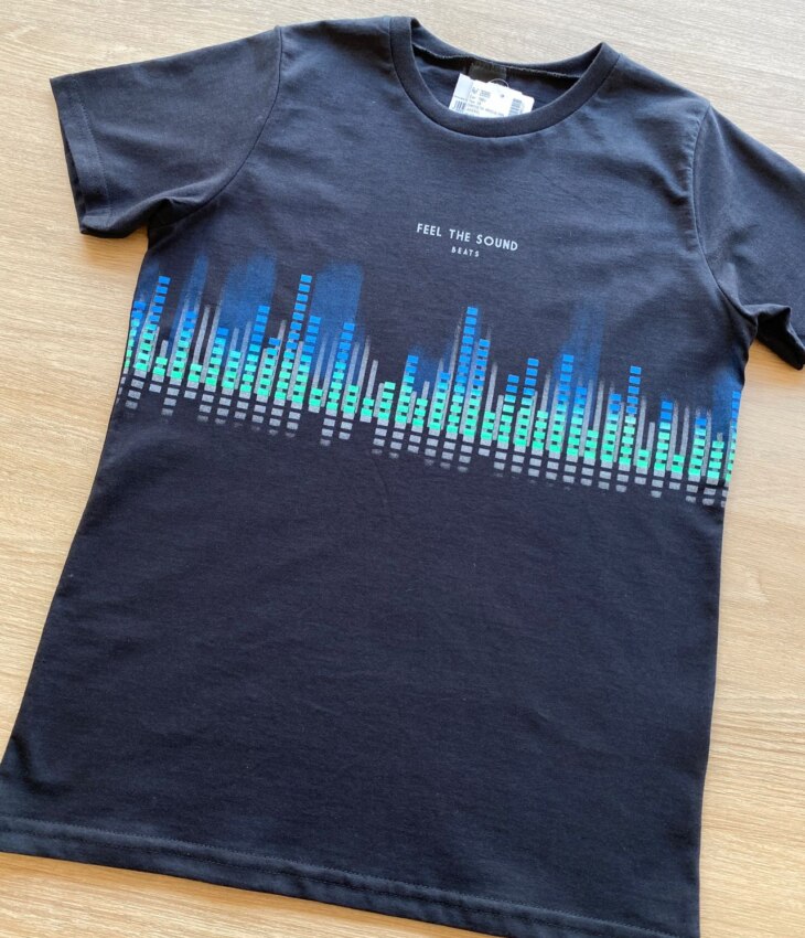 fernandaramoskids com br Camiseta Infantil Masculina Feel The Sound Preta 1