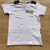 Camiseta Infantil Masculina Just Be Branca Detalhe Preto Fernanda Ramos Kids
