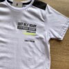 fernandaramoskids com br Camiseta Infantil Masculina Just Be Branca Detalhe Preto 1