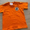 fernandaramoskids com br Camiseta Infantil Masculina Laranja com Detalhe 1