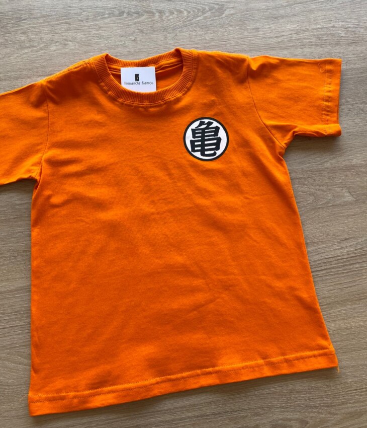 fernandaramoskids com br Camiseta Infantil Masculina Laranja com Detalhe 1