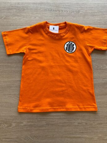 Camiseta Infantil Masculina Laranja com Detalhe Fernanda Ramos Kids