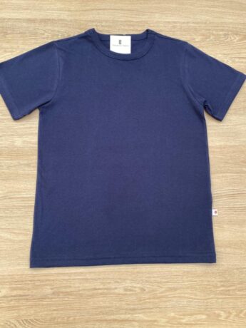 Camiseta Infantil Masculina Meia Malha Azul Marinho Fernanda Ramos Kids