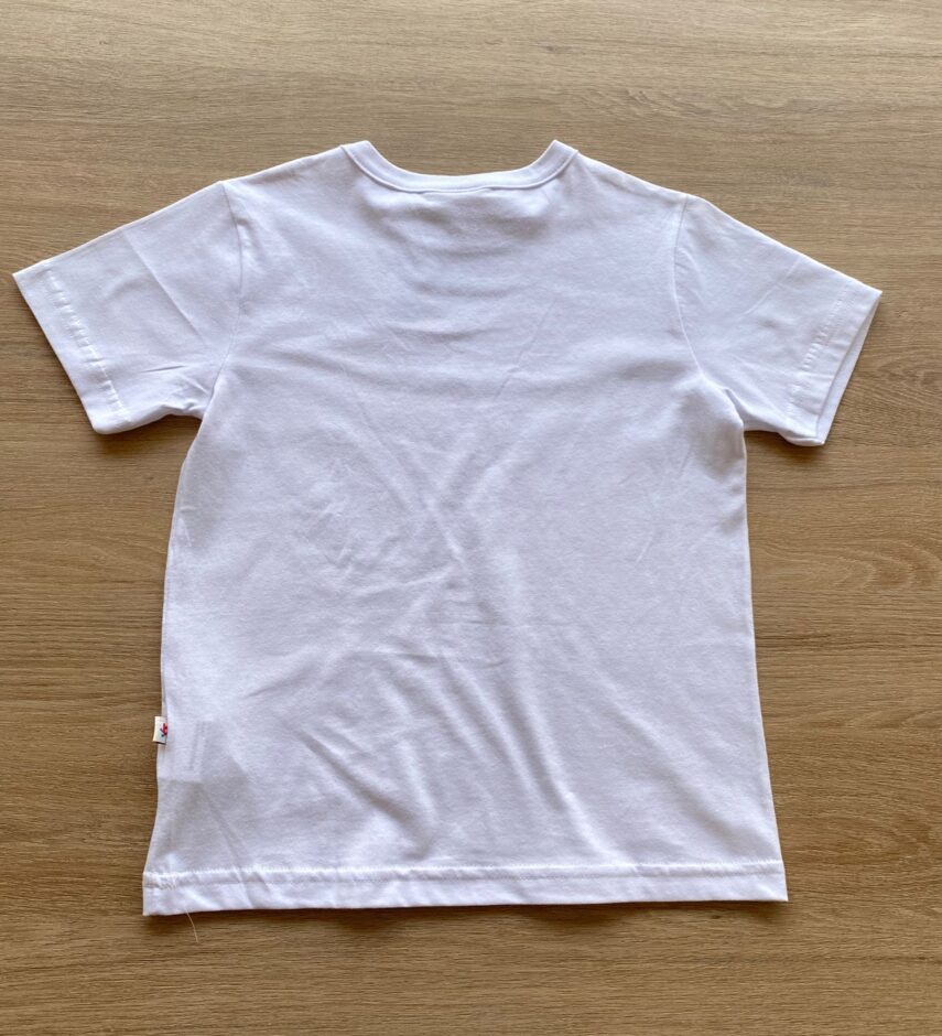 fernandaramoskids com br Camiseta Infantil Masculina Meia Malha Branca 2
