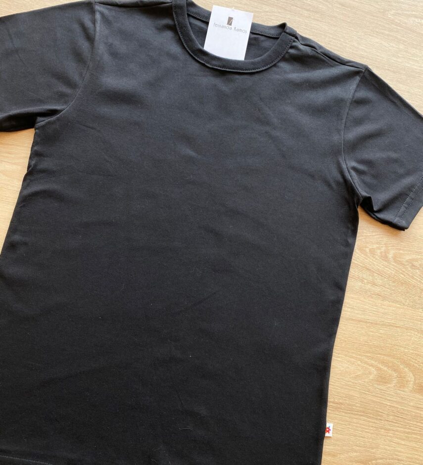 fernandaramoskids com br Camiseta Infantil Masculina Meia Malha Preta 1