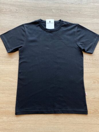 Camiseta Infantil Masculina Meia Malha Preta Fernanda Ramos Kids