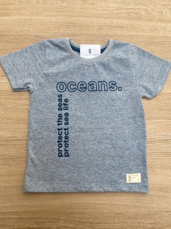 Camiseta Infantil Masculina Oceans Azul Mesclado Fernanda Ramos Kids