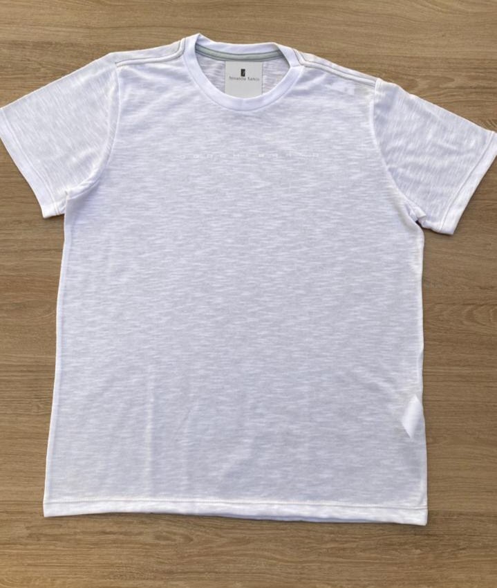 Camiseta Infantil Masculina Ogochi Essencial Branca Fernanda Ramos Kids