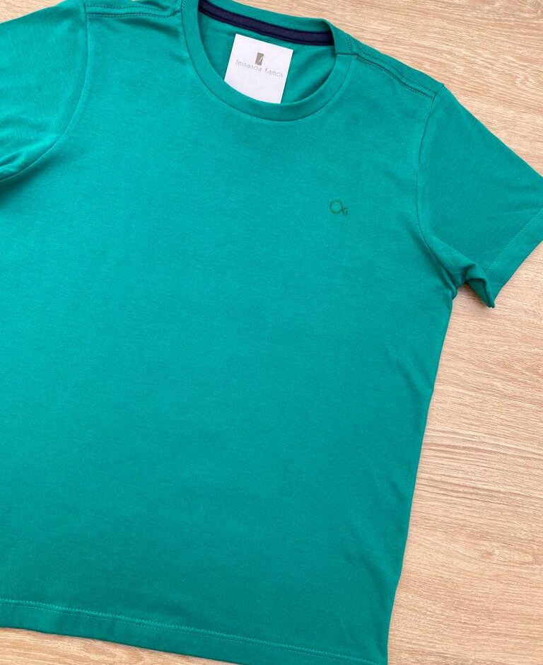 fernandaramoskids com br Camiseta Infantil Masculina Ogochi Essencial Verde 1