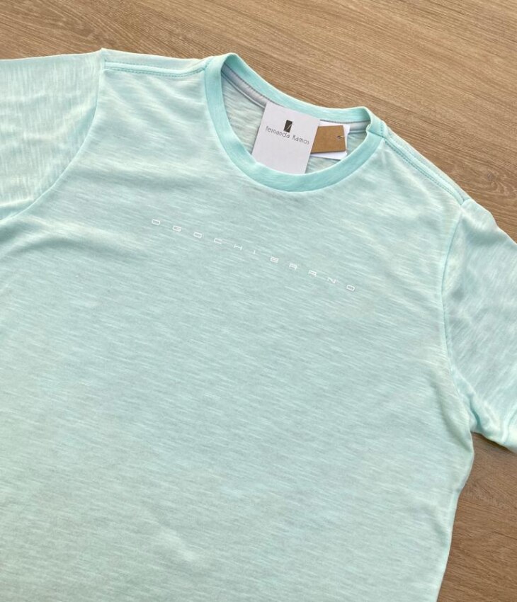 fernandaramoskids com br Camiseta Infantil Masculina Ogochi Essencial Verde Água 1