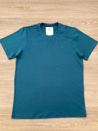Camiseta Infantil Masculina Ogochi Essencial Verde Petróleo Fernanda Ramos Kids