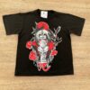 Camiseta Infantil Masculina Preta com Estampa Vermelha Fernanda Ramos Kids