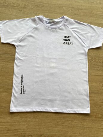 Camiseta Infantil Masculina That Was Great Branca Fernanda Ramos Kids