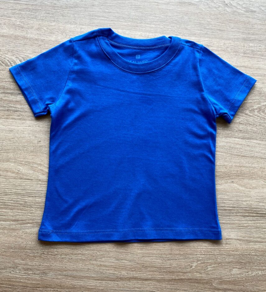 Camiseta Infantil Masculina Tradicional Azul Bic Fernanda Ramos Kids