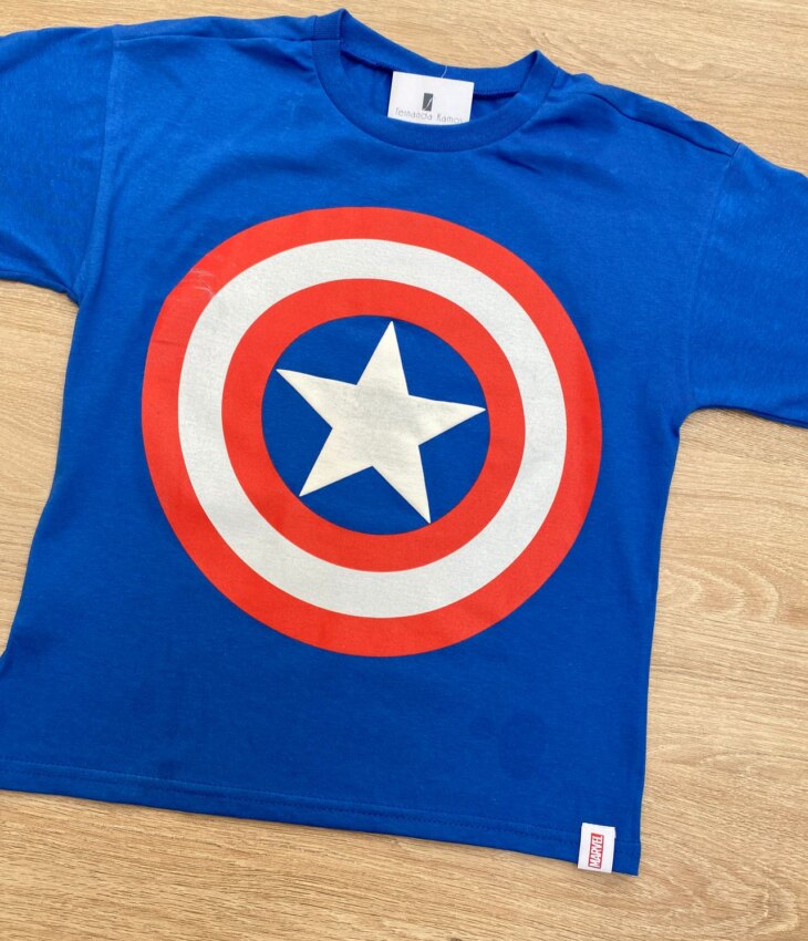 fernandaramoskids com br Camiseta Infantil Masculina Tradicional Azul com Estampa 1