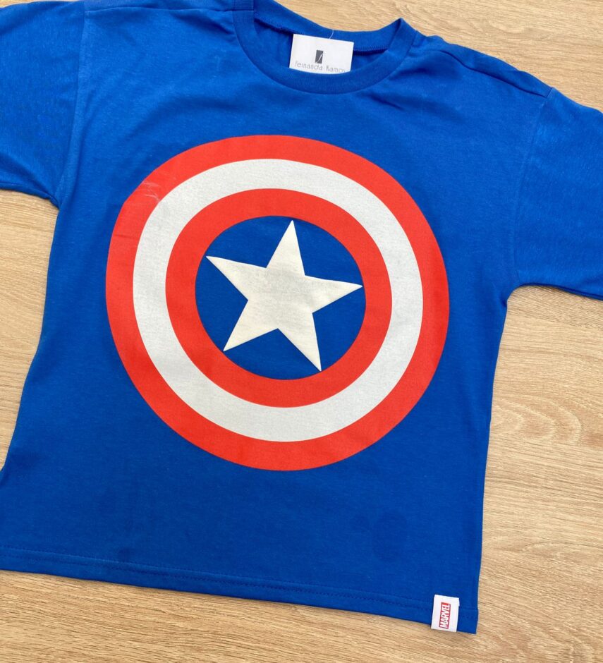 fernandaramoskids com br Camiseta Infantil Masculina Tradicional Azul com Estampa 1