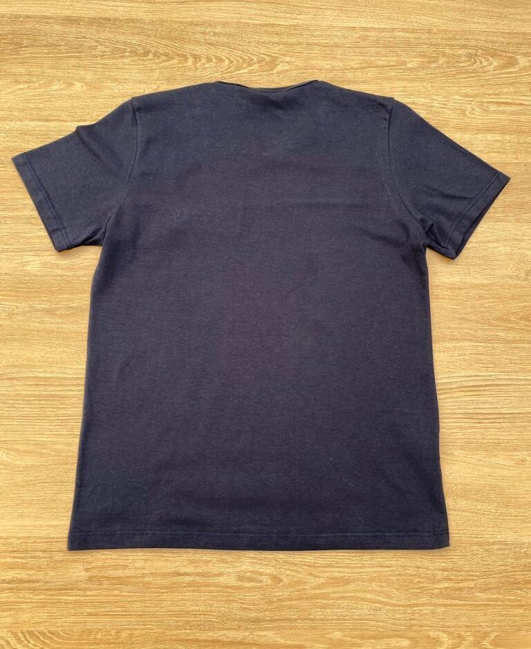 fernandaramoskids com br Camiseta Infantil Masculina Tradicional Azul Marinho com Botão 2