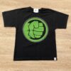 Camiseta Infantil Masculina Tradicional Preta Estampa Verde Fernanda Ramos Kids