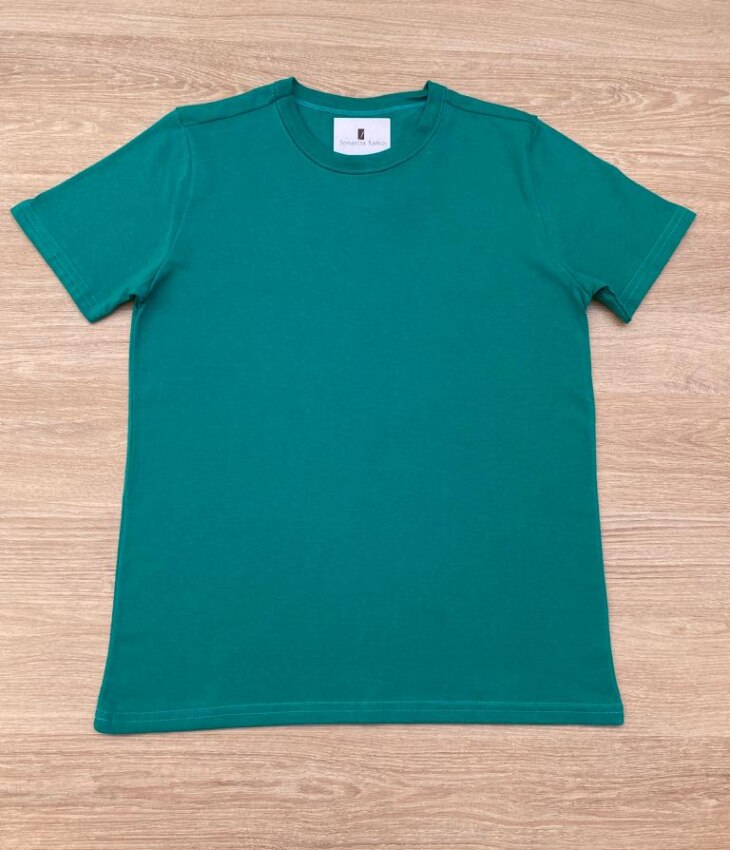 Camiseta Infantil Masculina Tradicional Verde Fernanda Ramos Kids