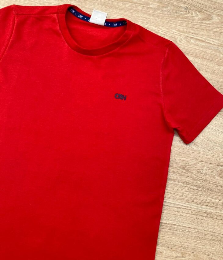 fernandaramoskids com br Camiseta Infantil Masculina Tradicional Vermelha 1