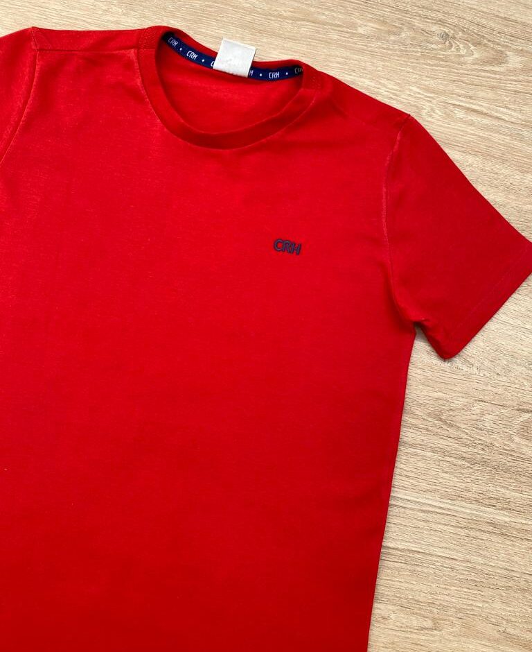 fernandaramoskids com br Camiseta Infantil Masculina Tradicional Vermelha 1