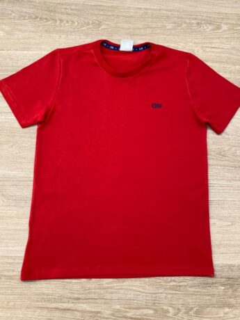 Camiseta Infantil Masculina Tradicional Vermelha Fernanda Ramos Kids
