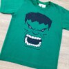 fernandaramoskids com br Camiseta Infantil Masculina Verde com Estampa Preta 1