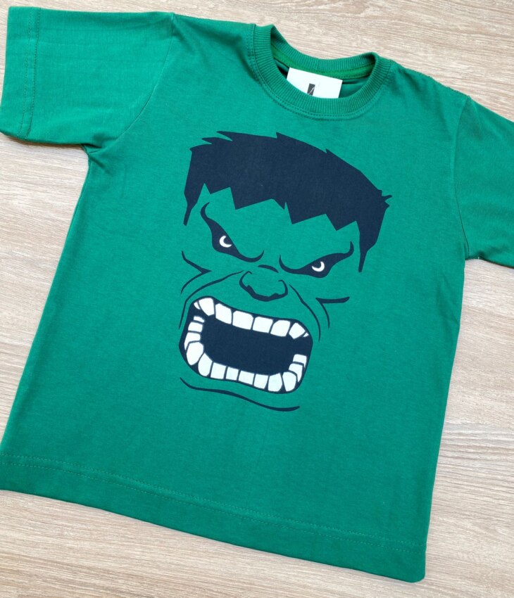 fernandaramoskids com br Camiseta Infantil Masculina Verde com Estampa Preta 1