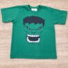 Camiseta Infantil Masculina Verde com Estampa Preta Fernanda Ramos Kids