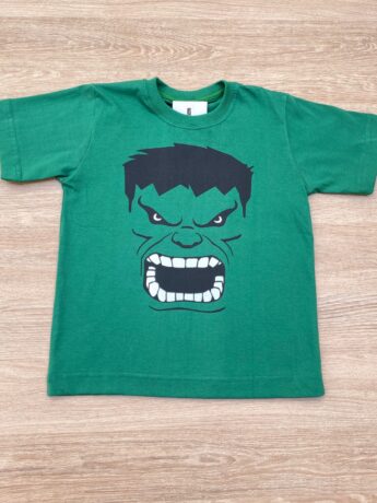 Camiseta Infantil Masculina Verde com Estampa Preta Fernanda Ramos Kids