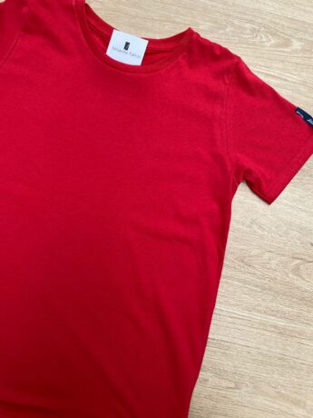 fernandaramoskids com br Camiseta Infantil Masculina Vermelha Básica 1