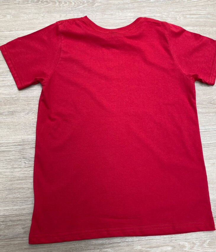 fernandaramoskids com br Camiseta Infantil Masculina Vermelha Básica 2