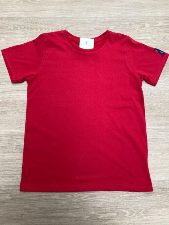 Camiseta Infantil Masculina Vermelha Básica Fernanda Ramos Kids
