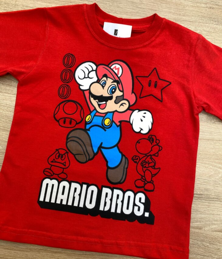 fernandaramoskids com br Camiseta Infantil Masculina Vermelha Básica com Estampa 1