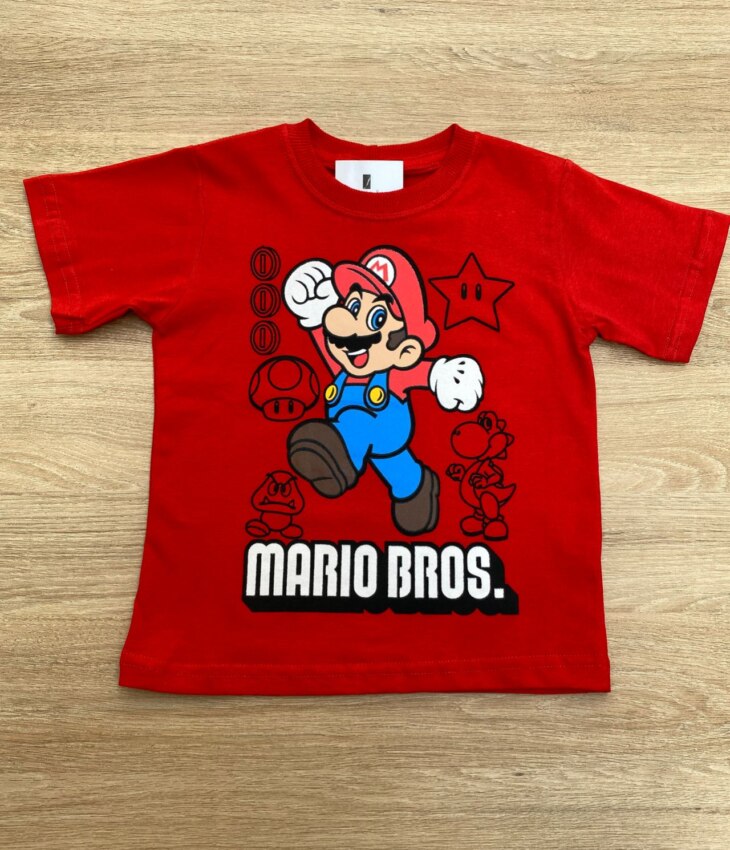 Camiseta Infantil Masculina Vermelha Básica com Estampa Fernanda Ramos Kids