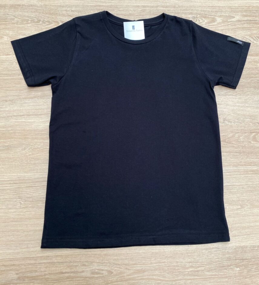 Camiseta Infantil Masculina Vermelha Preta Fernanda Ramos Kids