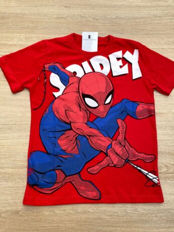 Camiseta Infantil Masculina Vermelha com Estampa Spidey Fernanda Ramos Kids