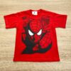 Camiseta Infantil Masculina Vermelha Estampada Preto e Branco Fernanda Ramos Kids