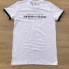 Camiseta Manga Curta Infantil Masculina Alongada Branca Mesclada Fernanda Ramos Kids
