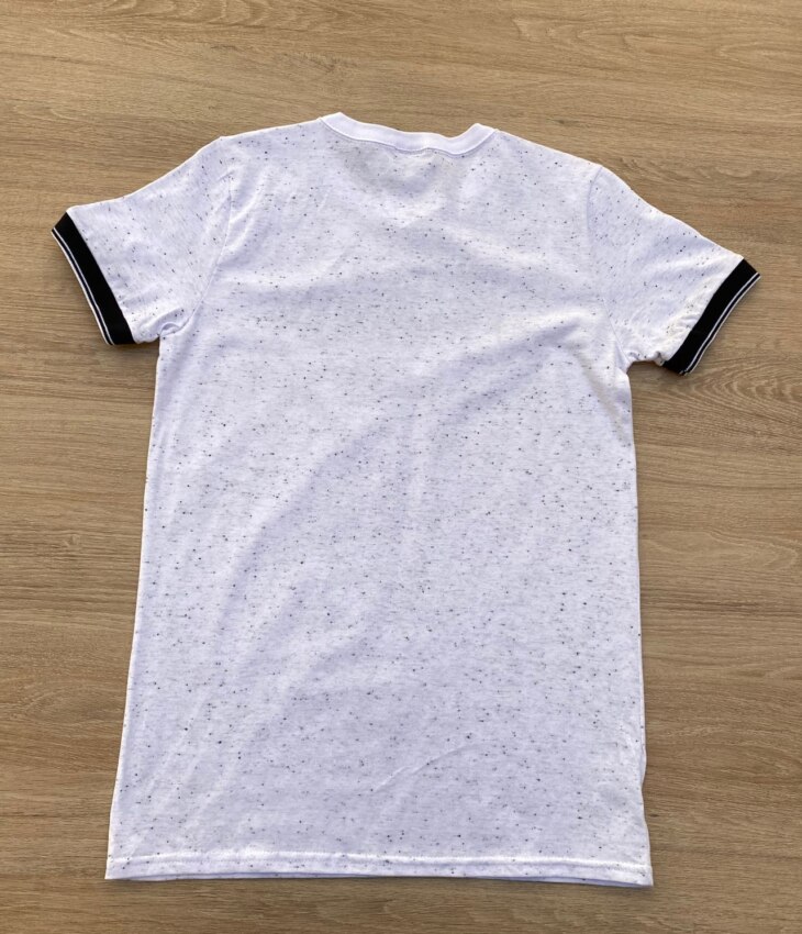 fernandaramoskids com br Camiseta Manga Curta Infantil Masculina Alongada Branca Mesclada 2