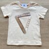 Camiseta Manga Curta Infantil Masculina Bege Estampada Fernanda Ramos Kids