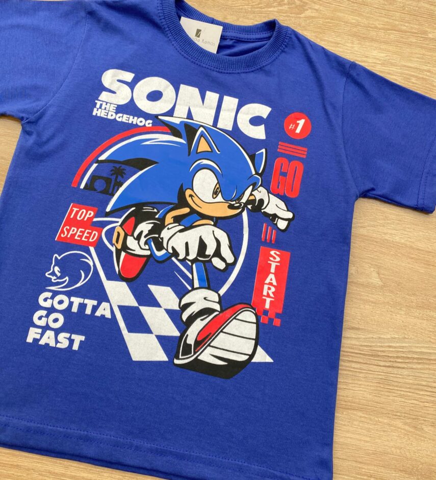 fernandaramoskids com br Camiseta Manga Curta Infantil Masculina com Estampa Azul 1