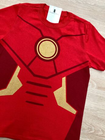 fernandaramoskids com br Camiseta Manga Curta Infantil Masculina com Estampa Vermelha 1