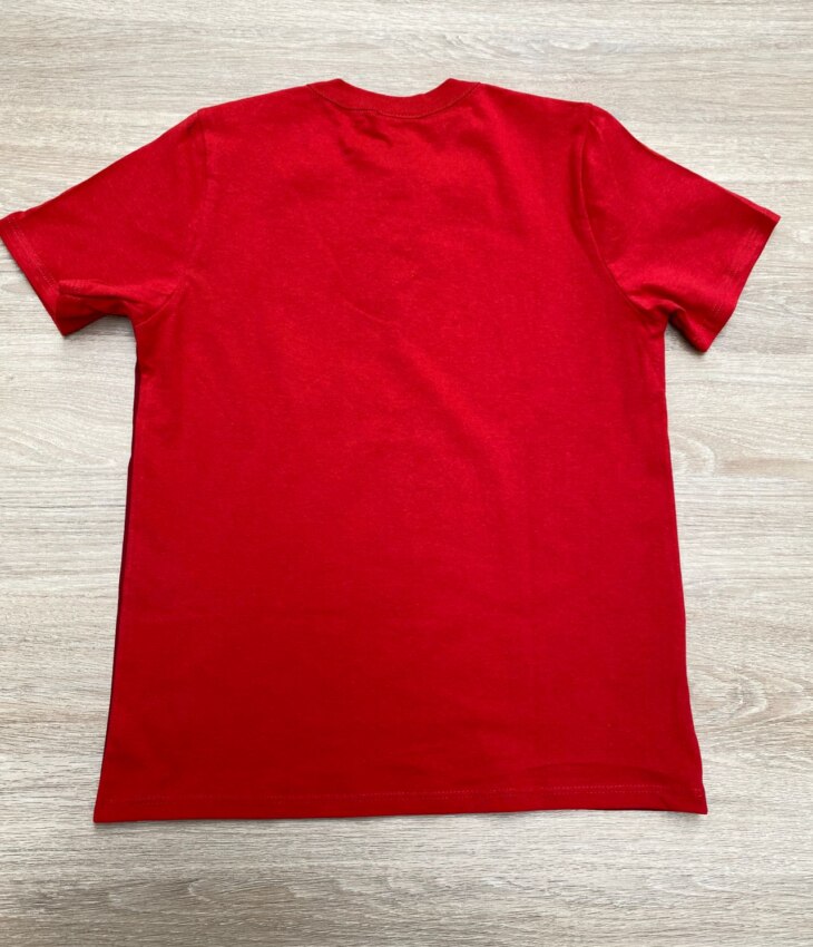 fernandaramoskids com br Camiseta Manga Curta Infantil Masculina com Estampa Vermelha 2