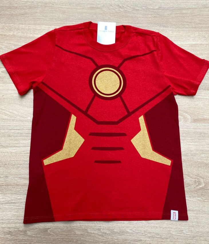 Camiseta Manga Curta Infantil Masculina com Estampa Vermelha Fernanda Ramos Kids