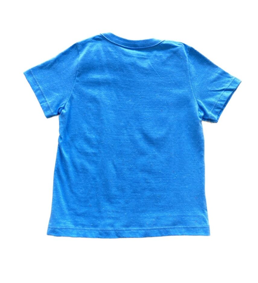 fernandaramoskids com br Camiseta Manga Curta Infantil Masculina Tradicional Azul Estampada 1