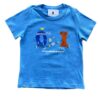 Camiseta Manga Curta Infantil Masculina Tradicional Azul Estampada Fernanda Ramos Kids