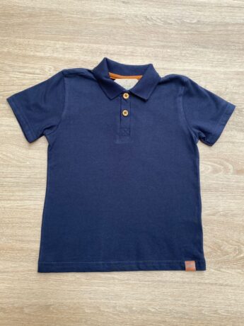 Camiseta Polo Infantil Masculina Azul Marinho Fernanda Ramos Kids